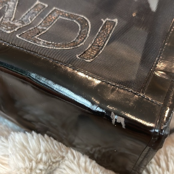 ❤️SOLD❤️ Authentic Vintage Fendi FF Zucca Black Mesh Shopper Tote Shoulder Bag - Picture 15 of 16